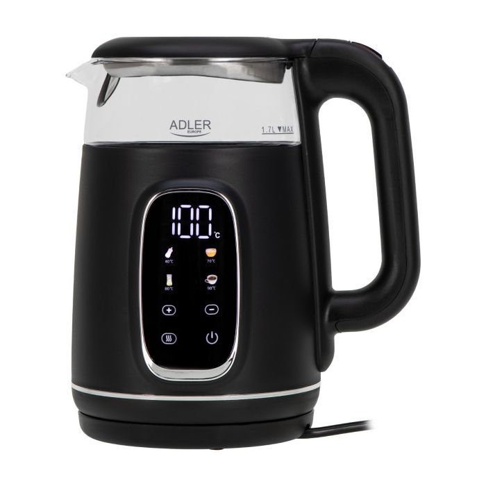 Электрочайник Adler AD 1305 black silver Фото