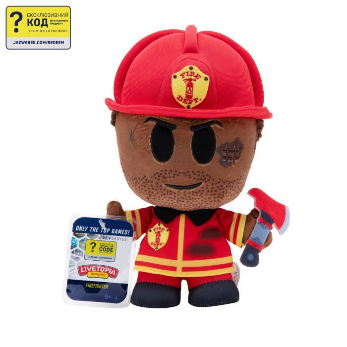 Мягкая игрушка DevSeries Collector Plush Livetopia Firefighter Фото
