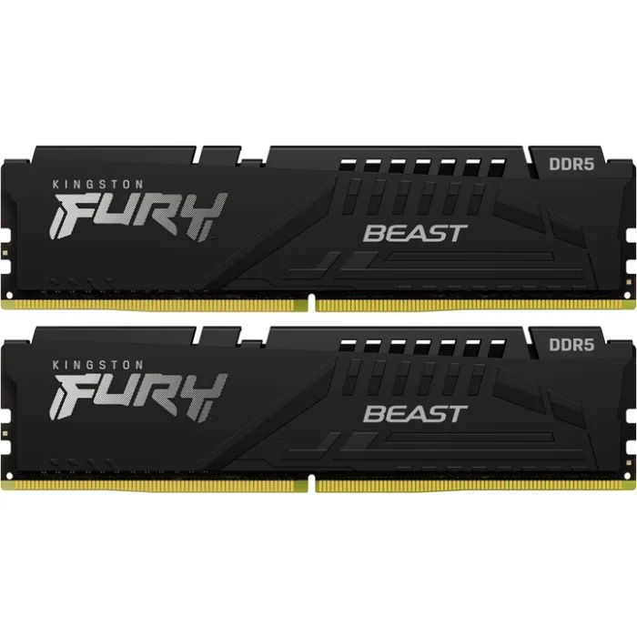 Модуль памяти для компьютера Kingston Fury (ex.HyperX) DDR5 128GB (2x64GB) 5600 MHz Beast Black Фото