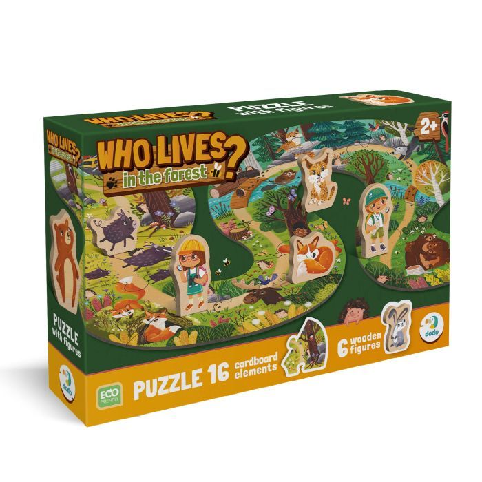 Пазл DoDo Кто живет в лесу? Фото