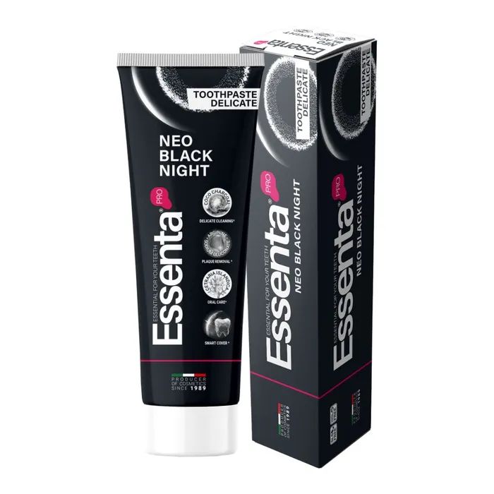 Зубная паста Essenta Pro Neo Black Night 75 мл Фото