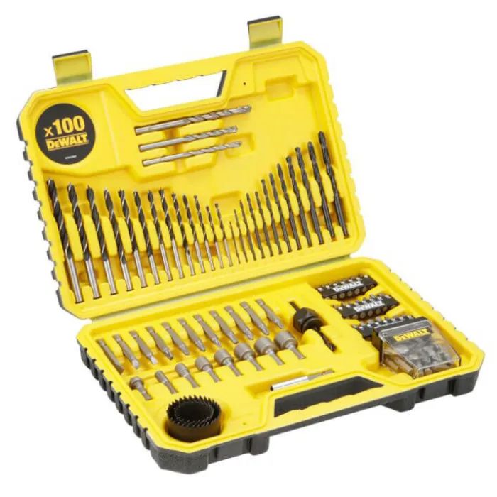 Набор сверл и бит DeWALT 100 шт, кейс Фото