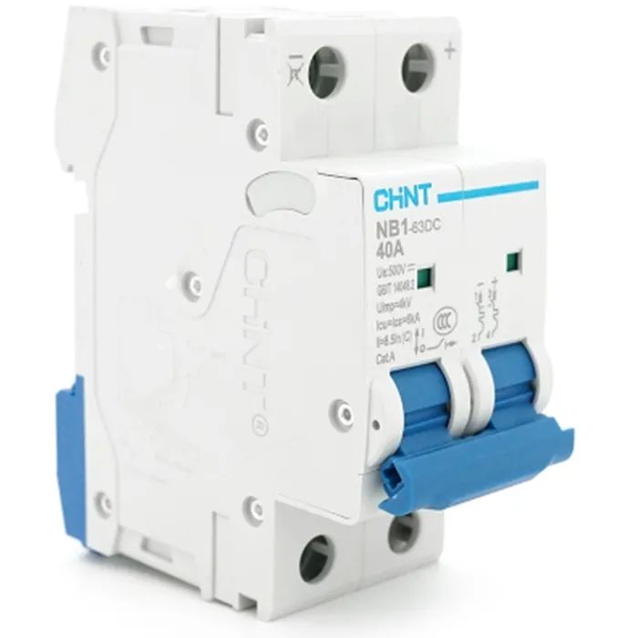 Автоматический выключатель CHINT NB1-63DC 2P C40 DC500V Фото