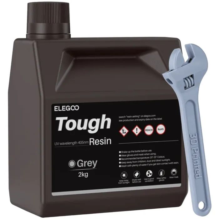 Фотополимерная смола ELEGOO Resin Tough grey 2кг Фото