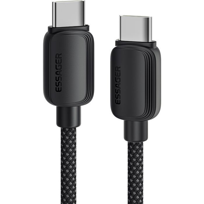 Дата кабель Essager USB-C to USB-C 3.0m 100W black Фото