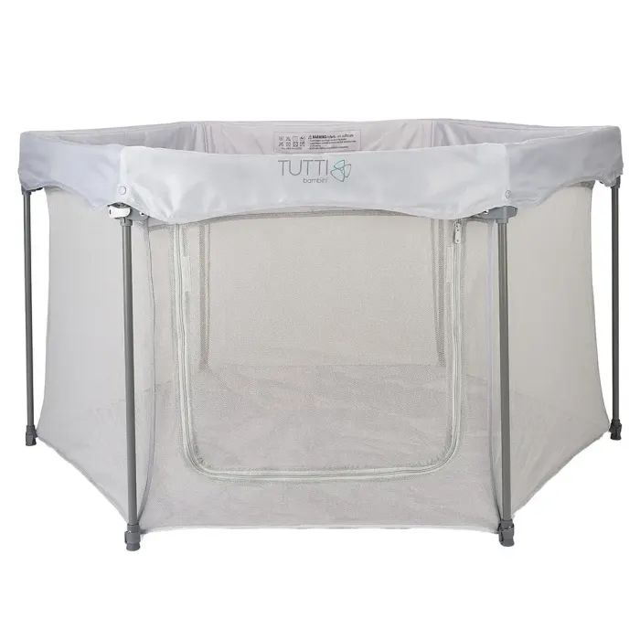 Детский манеж Tutti Bambini Hexa серый Фото