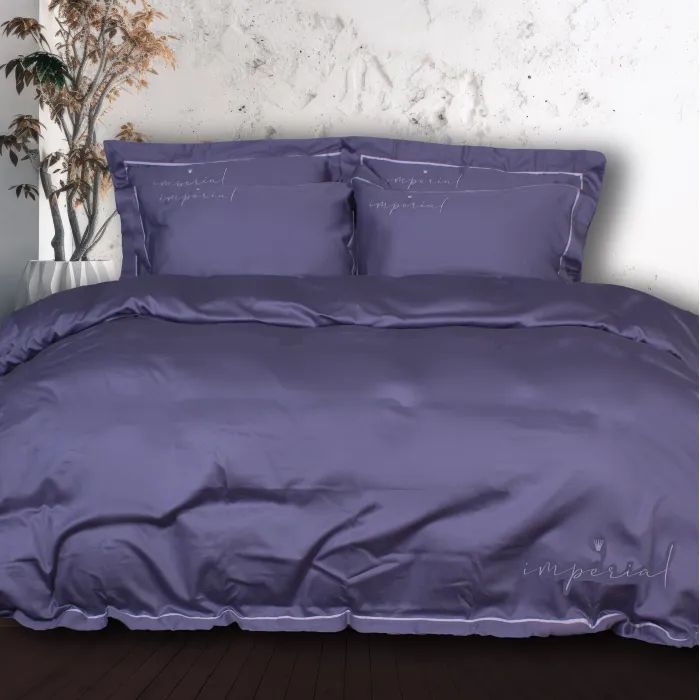 Постельное белье MirSon Сатин Imperial Satin Naples 175х210 двуспальный Фото