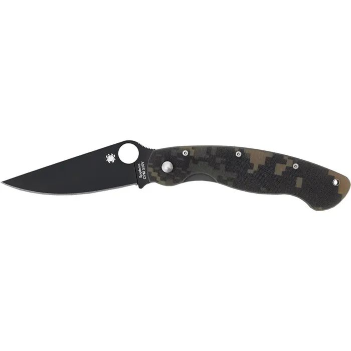 Нож Spyderco Military Black Blade camo Фото