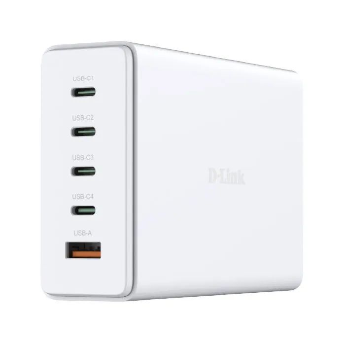 Зарядное устройство D-Link 4xUSB-C + 1xUSB PD240W GaN white Фото