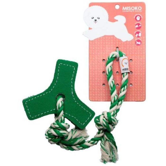 Игрушка для собак MISOKO&CO Мотузка зелена 42 см Фото