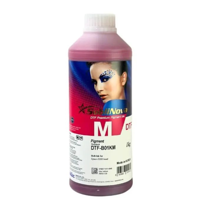 Чернила InkTec Epson DTF Premium 1L, pigmented magenta Фото