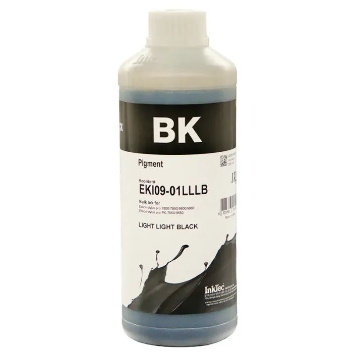 Чернила InkTec Epson LFP Pigment Light Light Black 1L Фото