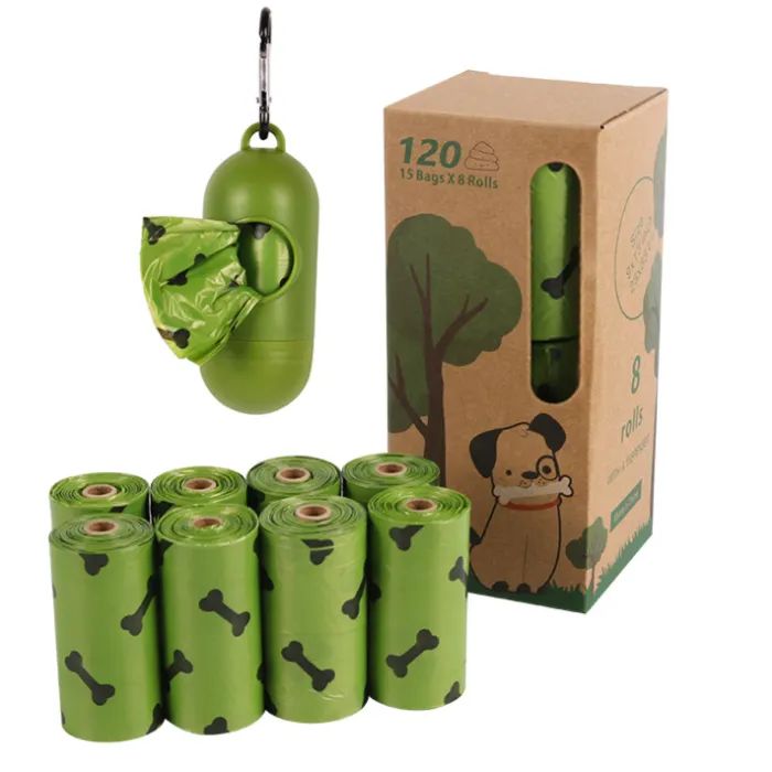Пакеты для собак Lapka 8 рулонівх15 шт + контейнер Фото