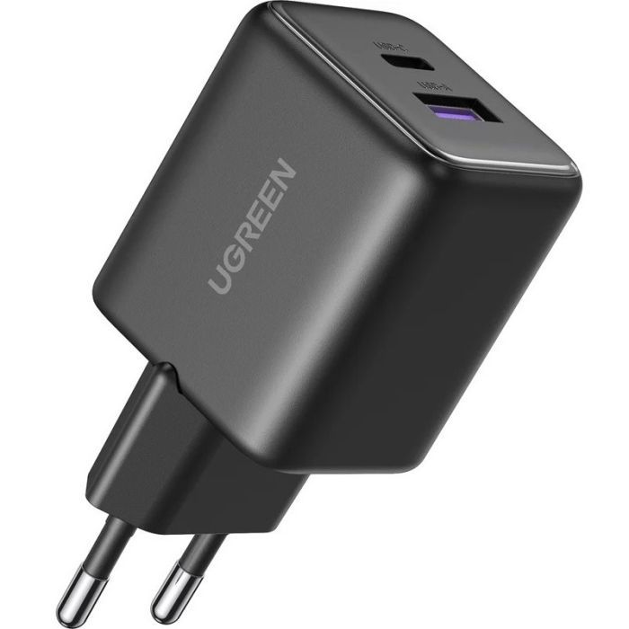 Зарядное устройство Ugreen USB + USB-C GaN 30W X516 black Фото
