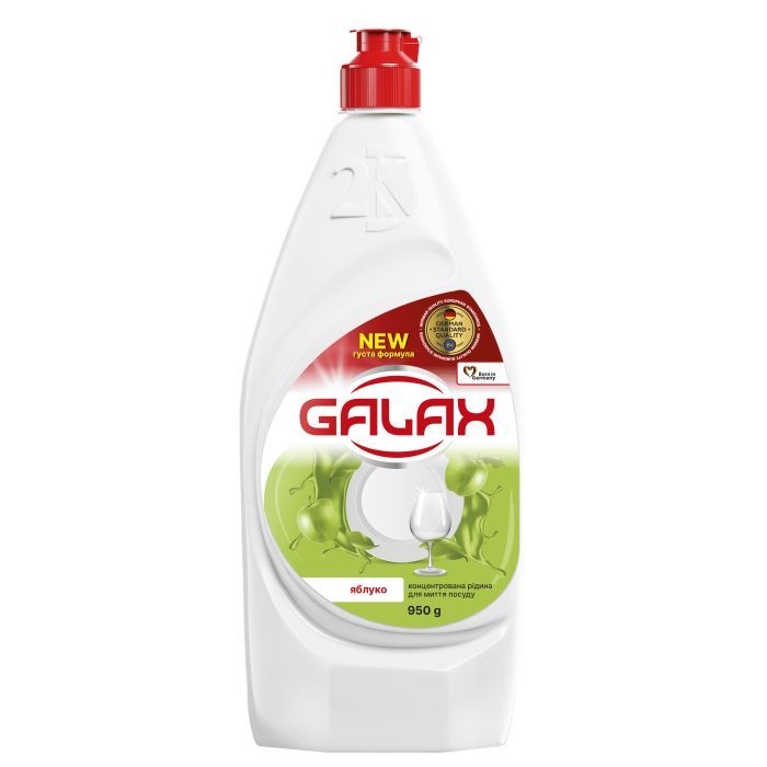 Средство для ручного мытья посуды Galax Яблоко 950 г Фото