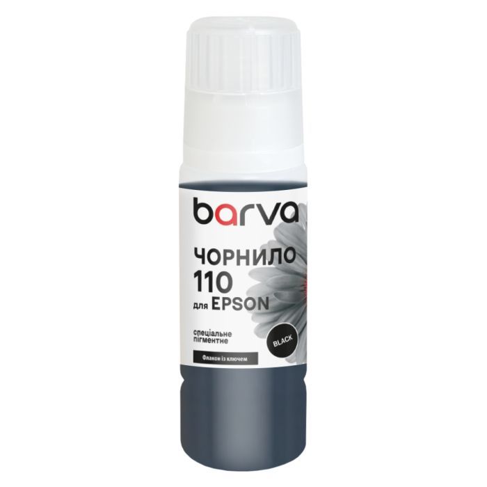 Чернила Barva Epson 110 BK 70 мл, OneKey, pigmented Фото