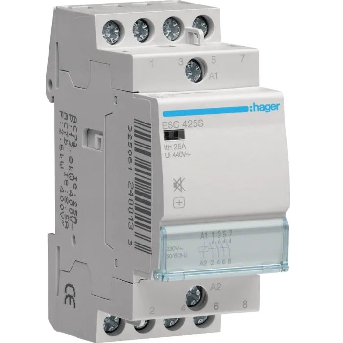 Автоматический выключатель Hager 25 A 230V 4NO 2P (B) Фото