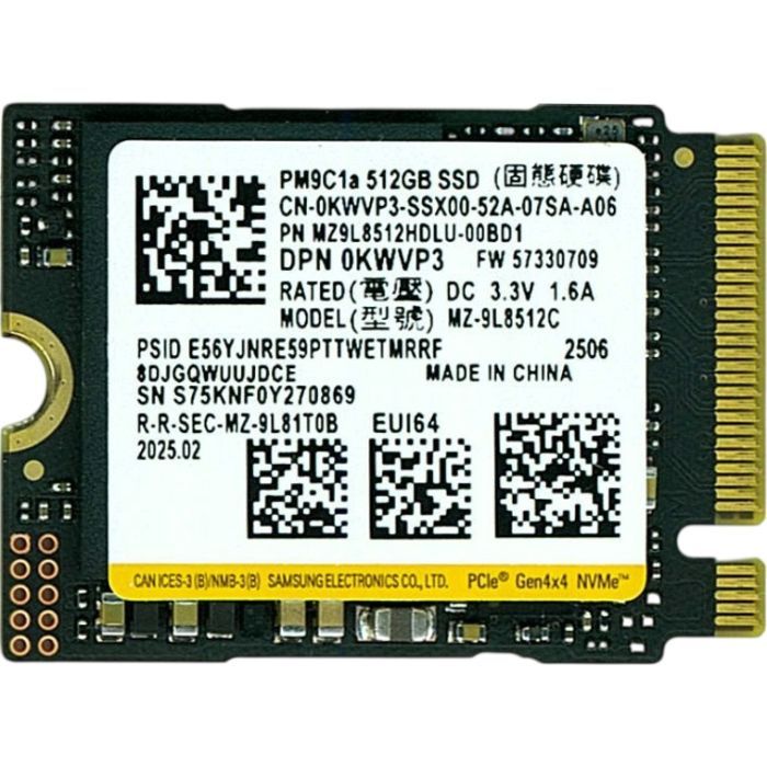 Накопитель SSD Samsung M.2 2230 512GB Фото