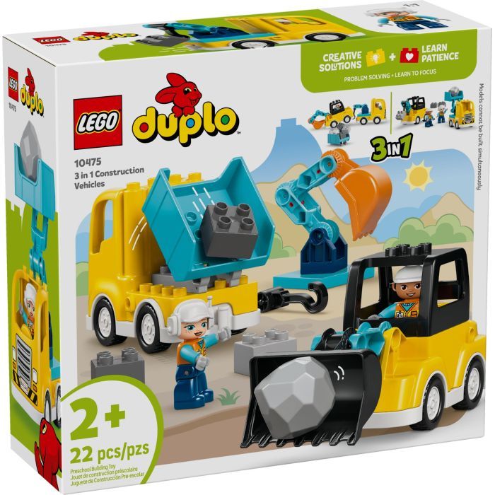 Конструктор LEGO DUPLO Town 3-в-1 Строительная техника Фото