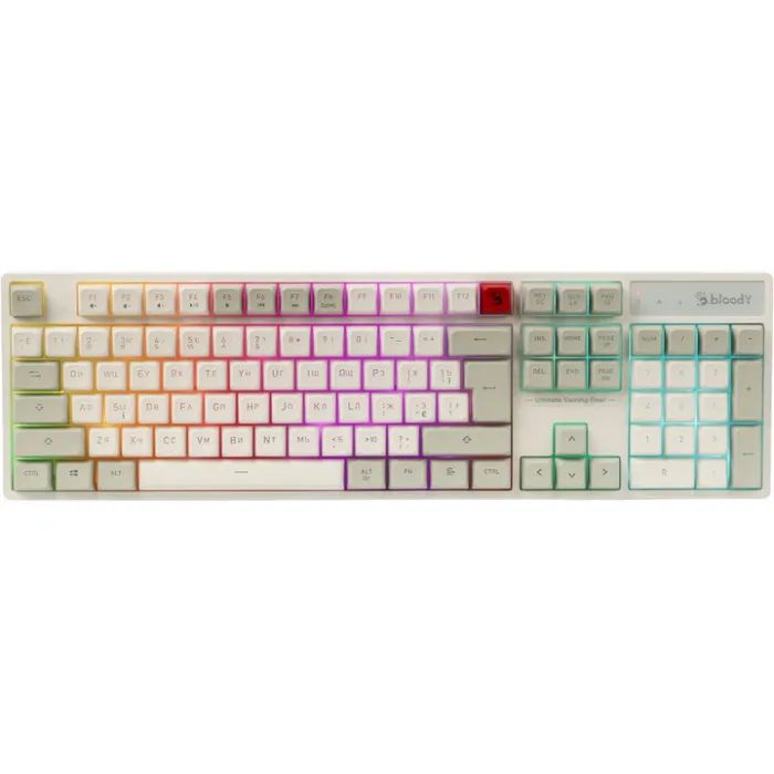 Клавиатура A4Tech Bloody B230N USB UA White Фото