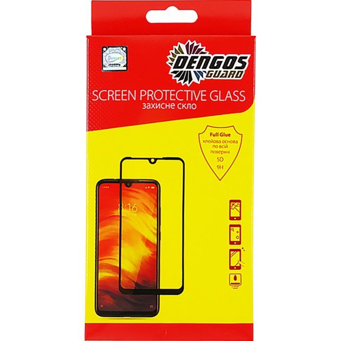 Стекло защитное Dengos Full Glue Samsung Galaxy A37 Black Фото