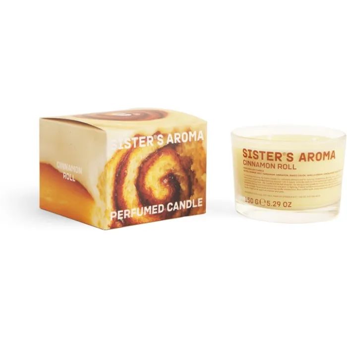 Ароматическая свеча Sister's Aroma Cinnamon Roll 150 г Фото