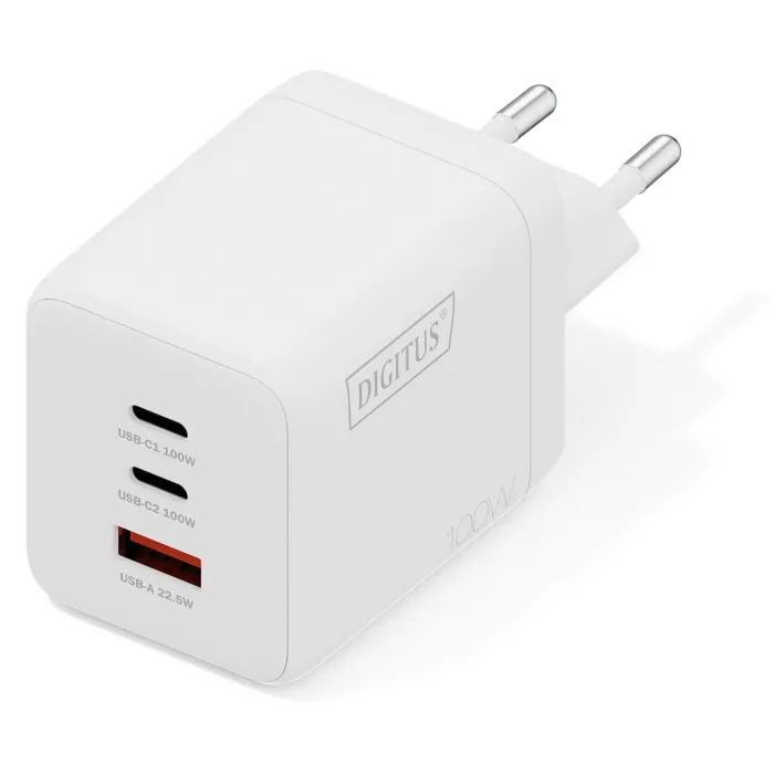 Зарядное устройство Digitus 2xUSB-C + 1xUSB-A GaN 100W Фото