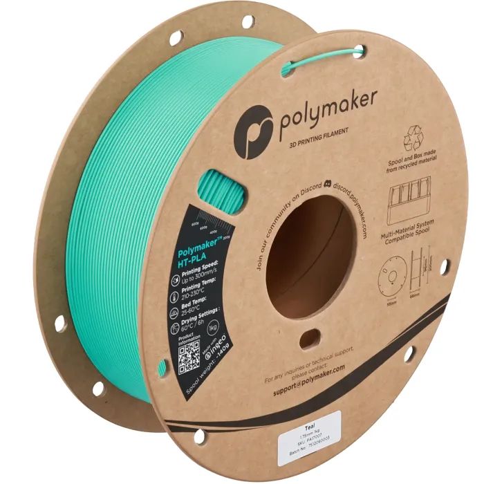 Пластик для 3D-принтера Polymaker HT-PLA 1,75mm 1kg TEAL Фото