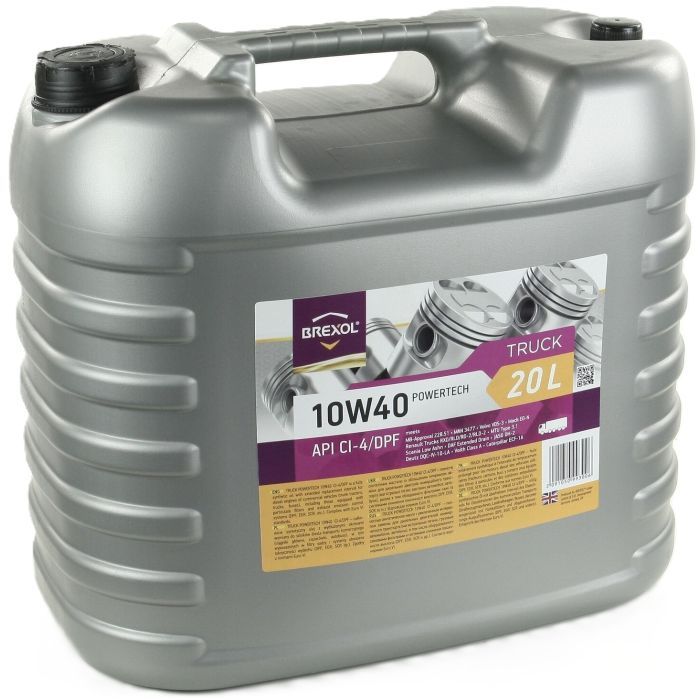 Моторное масло BREXOL TRUCK MB 10W40 CI-4 20л Фото