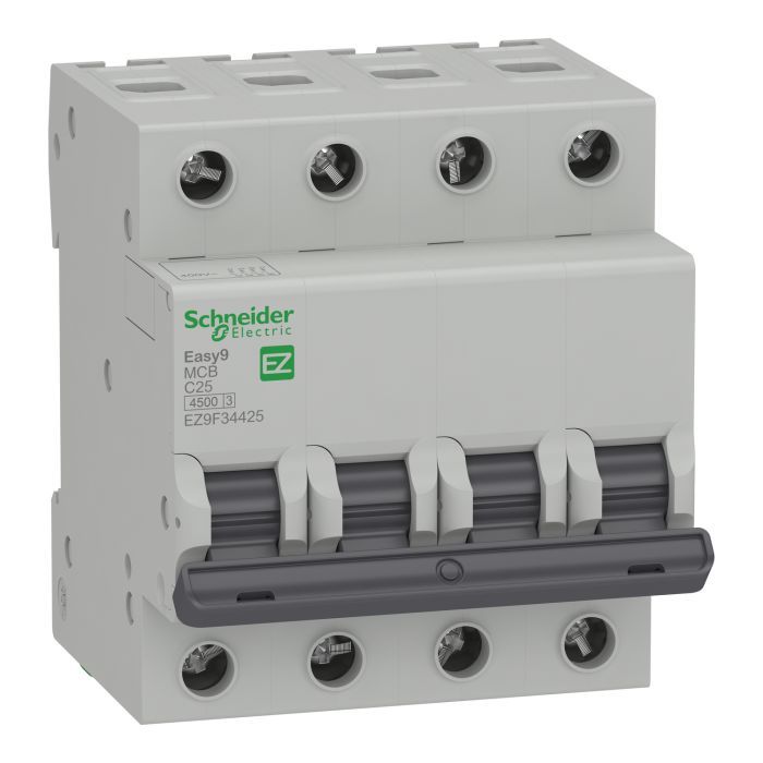 Автоматический выключатель Schneider Electric EZ9 4P 25A C Фото