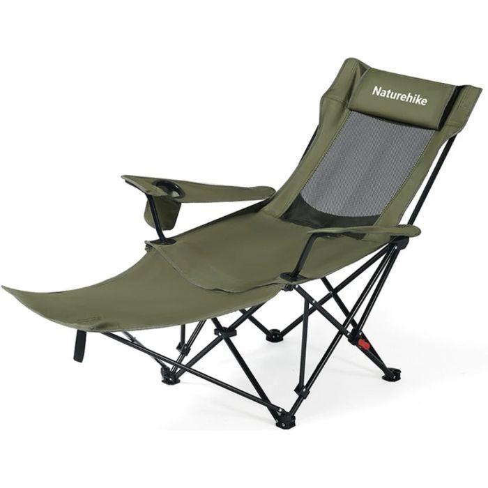 Кресло складное Naturehike CNK2550JJ023 Nightfall T05, сталь, оливкове Фото