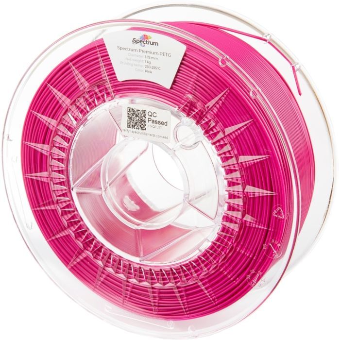 Пластик для 3D-принтера Spectrum PET-G Premium 1.75mm PINK 1kg Фото