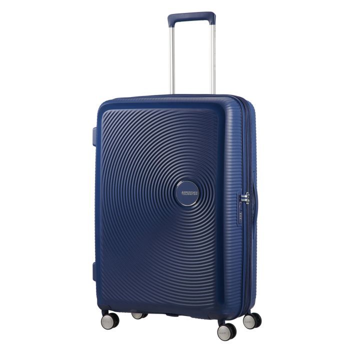 Чемодан American Tourister Soundbox 97/110 л темно-синя Фото