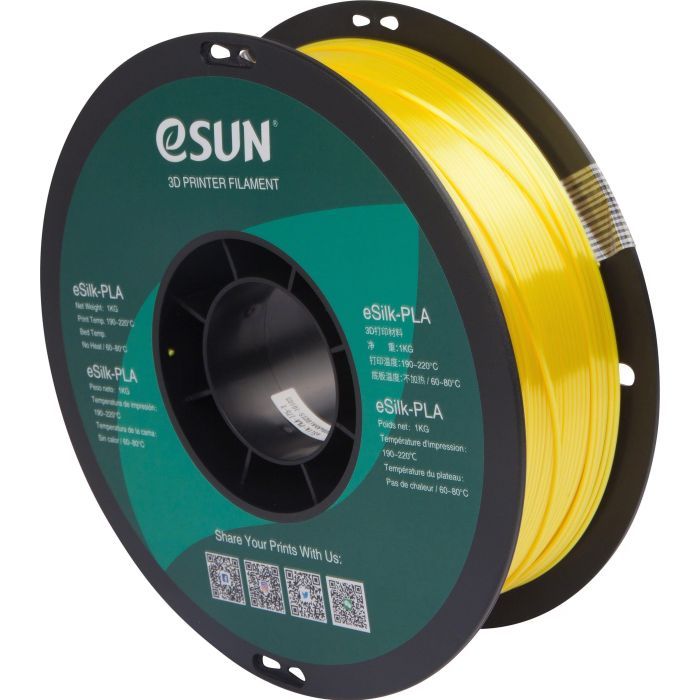Пластик для 3D-принтера eSUN ePLA-Silk 1,75mm 1kg YELLOW Фото
