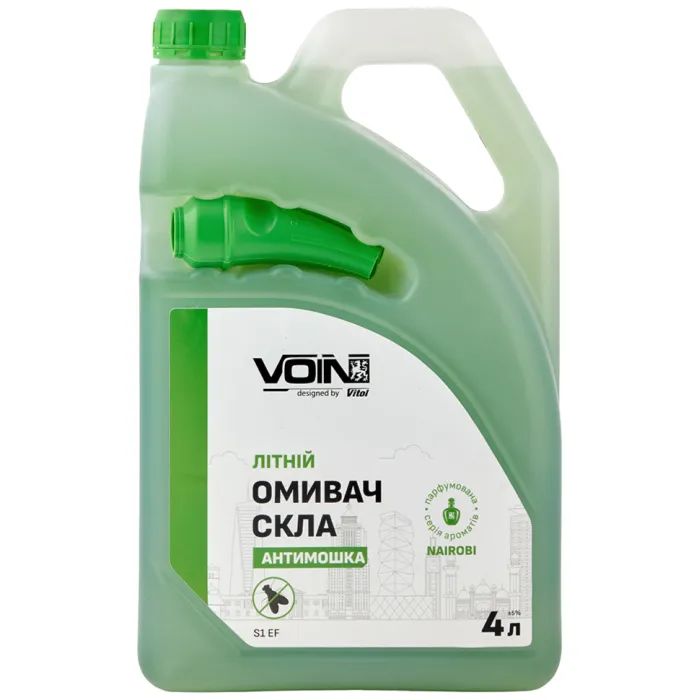 Омыватель автомобильный VOIN Найробі 4л антімошка Фото