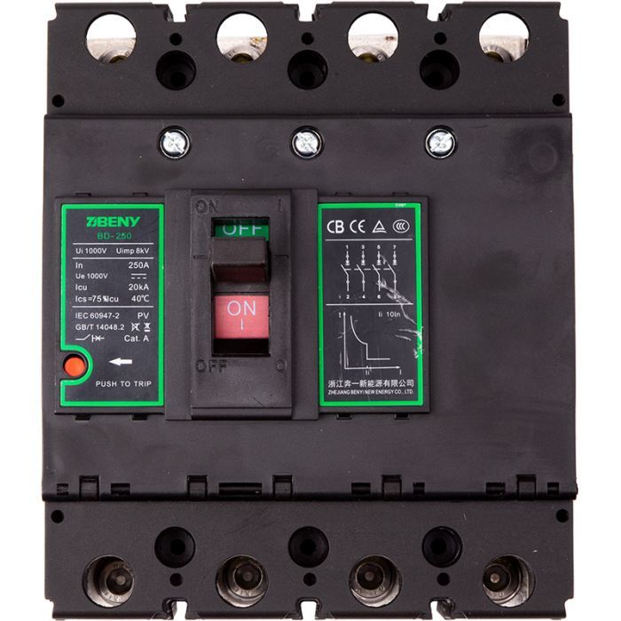 Автоматический выключатель BENY BD-250 Фото