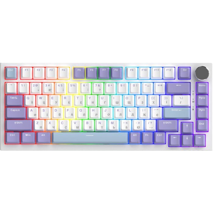 Клавиатура Ajazz AK820 Sea Salt Switch RGB USB-C UA White Фото