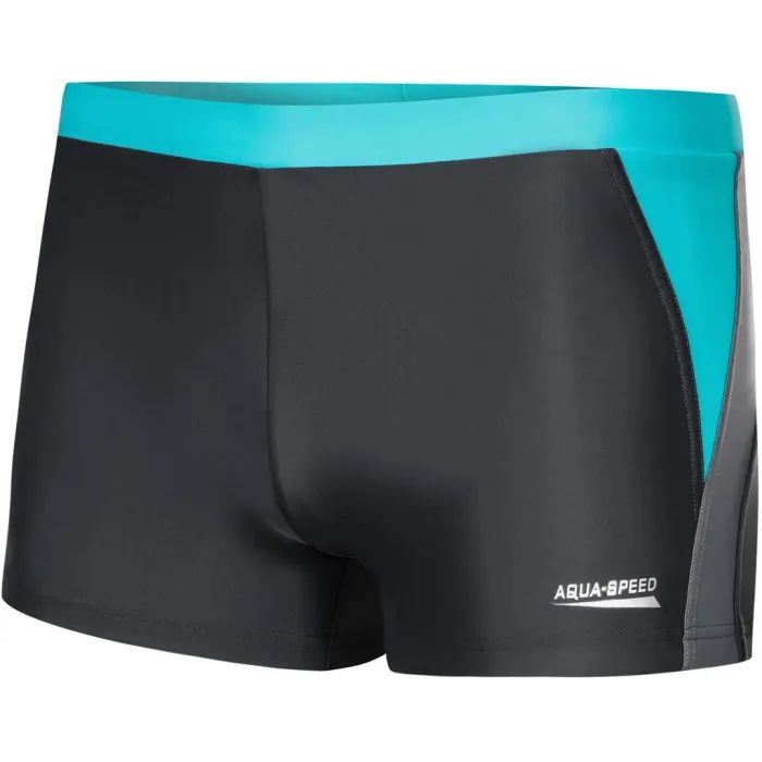 Плавки Aqua Speed Dario 346-32 темно-сірий, бірюзовий XL Фото