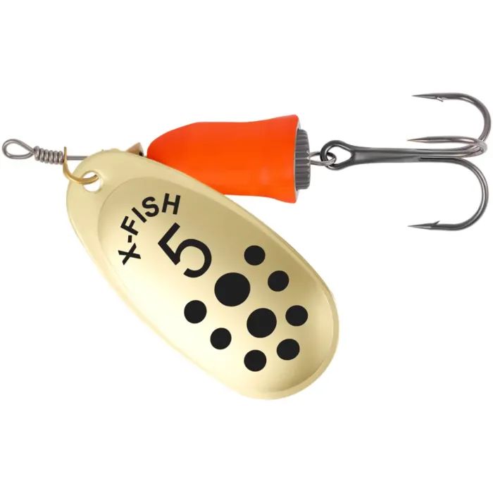 Блесна X-Fish Wolf 12,5g 5 Gold fire red Фото
