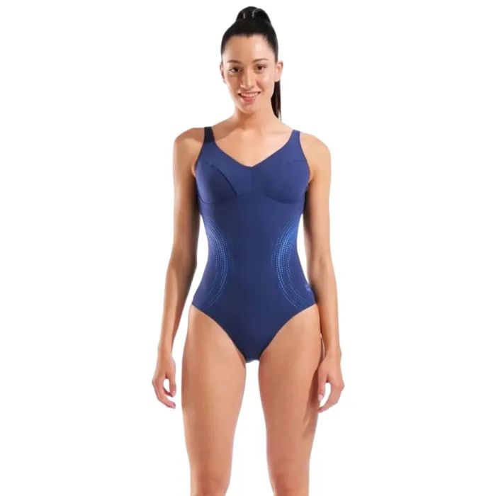 Купальник Arena Shimmering Swimsuit U Back 010810-708 синій 38 Фото