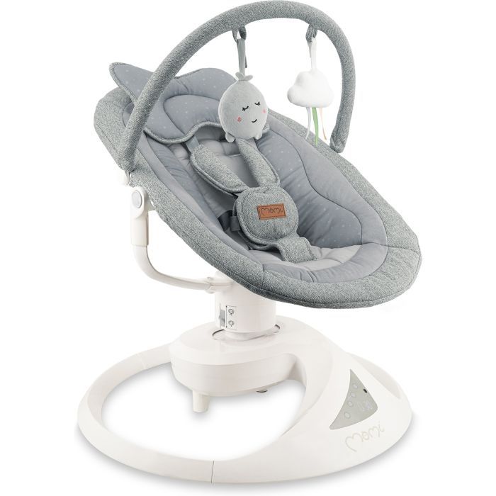 Кресло-качалка MoMi PEARL baby swing grey Фото
